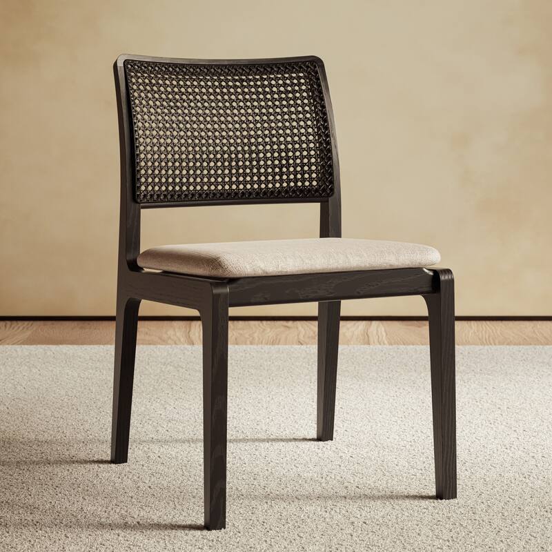 Modern Brazilian - Larissa Side Chair - Harvest Jute, Ebano