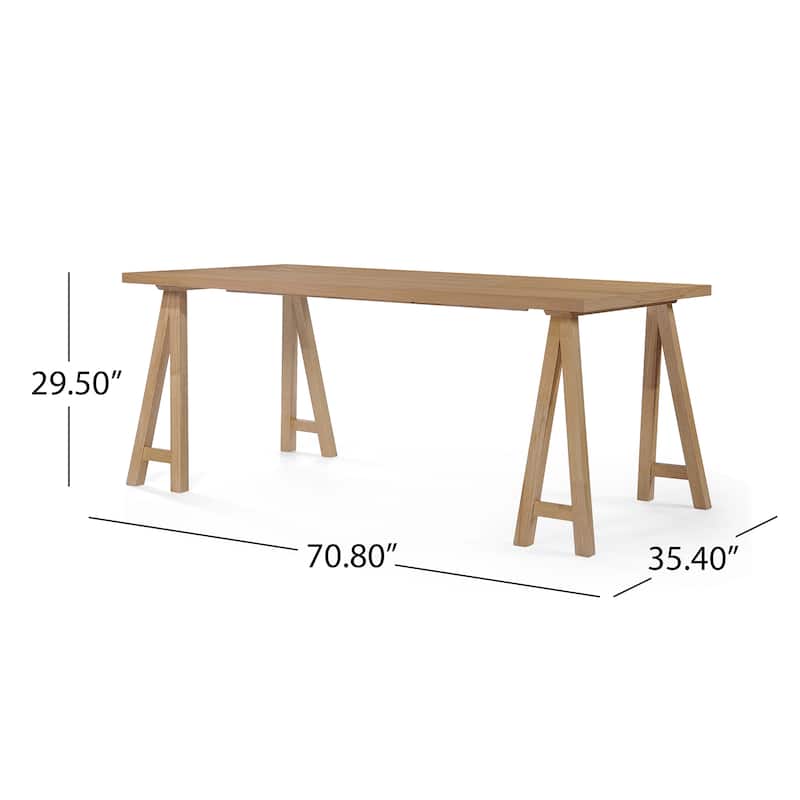 Sabine Rectangle Wood Farmhouse Dining Table by Christopher Knight Home
