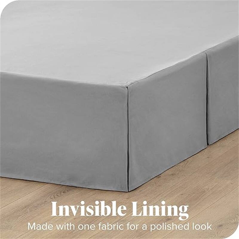 Pleated bed skirt