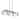 Golden Lighting 3164-LP HWG Aenon 3 Light 41" Wide Linear Pendant