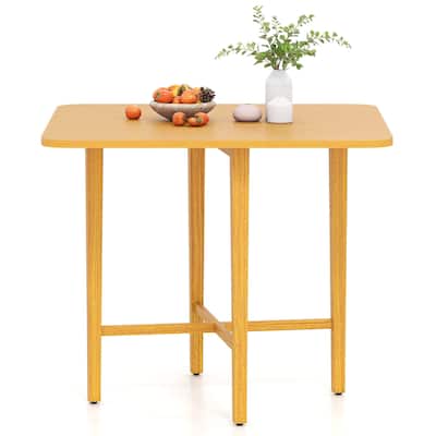Costway Foldable Dining Table for 2-4 People Extendable Table with - See Details