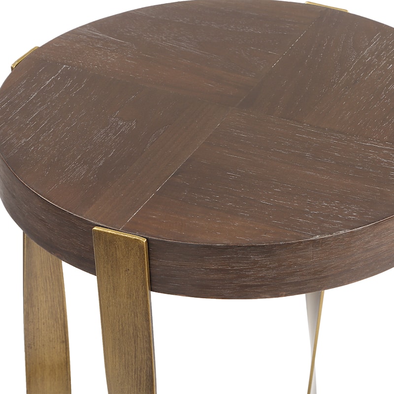 Side Accent Table - 24" - Brass Finish
