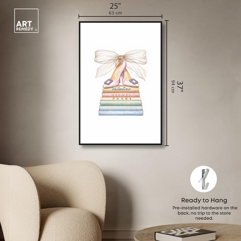 Bibliotheca Belle Canvas by Art Remedy