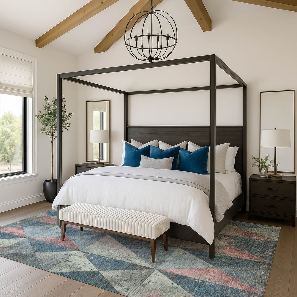 Premium Washable Super Soft Diamond Mosaic Mayfield Rug