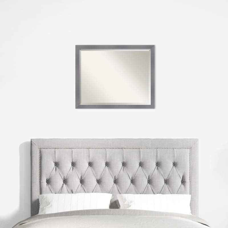 Edwin Beveled Wood Framed Wall Mirror