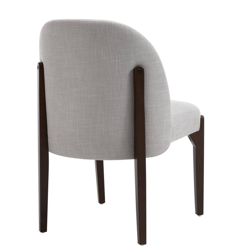 Wooden Dining Chairs Set of 2, Modern Fabric Upholstered Dining Room Chair Kitchen Chairs, Farmhouse Dinner Chair