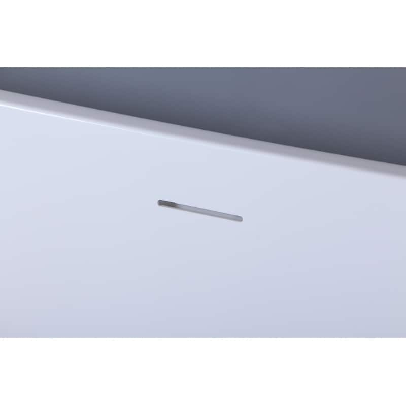Indigo Home 67 inch Soaking Rectangular Bathtub in Glossy White