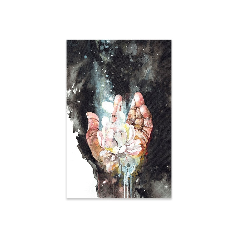 Let Go, Let Grow Print On Acrylic Glass by Pride Nyasha