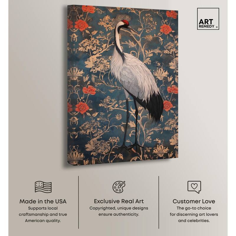 Botanical Bird I Canvas by Art Remedy, Gallery Wrapped