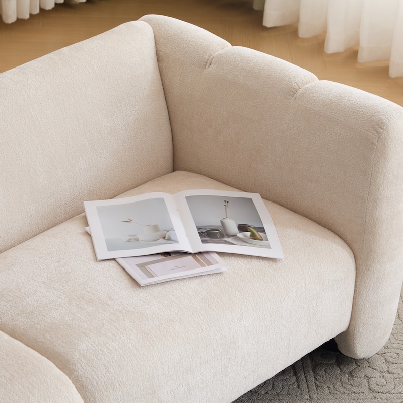 Christopher Knight Home - Tonson 83" 3-Seater Wave Design Sofa