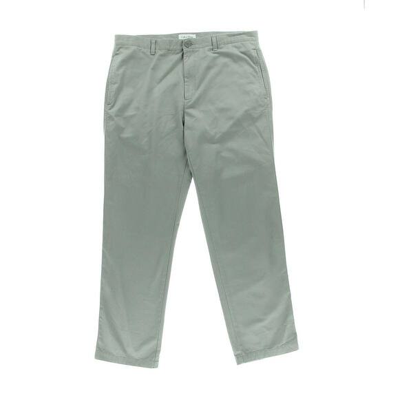 Shop Calvin Klein Mens Dylan Casual Pants Twill Straight Leg