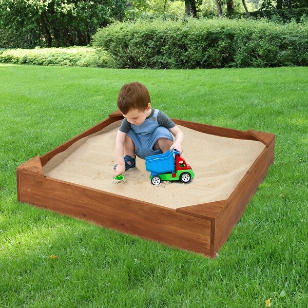 Badger Basket Simple Sandbox with Liner and Cover - On Sale - Bed