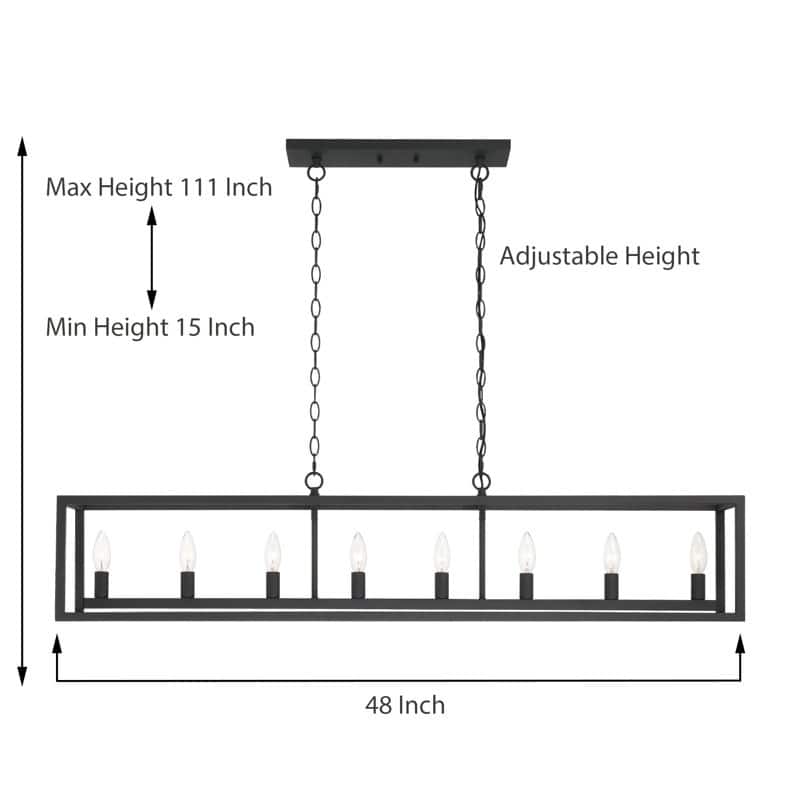 Acroma 8 - Light Kitchen Island Linear Pendant-UL Certified - N/A