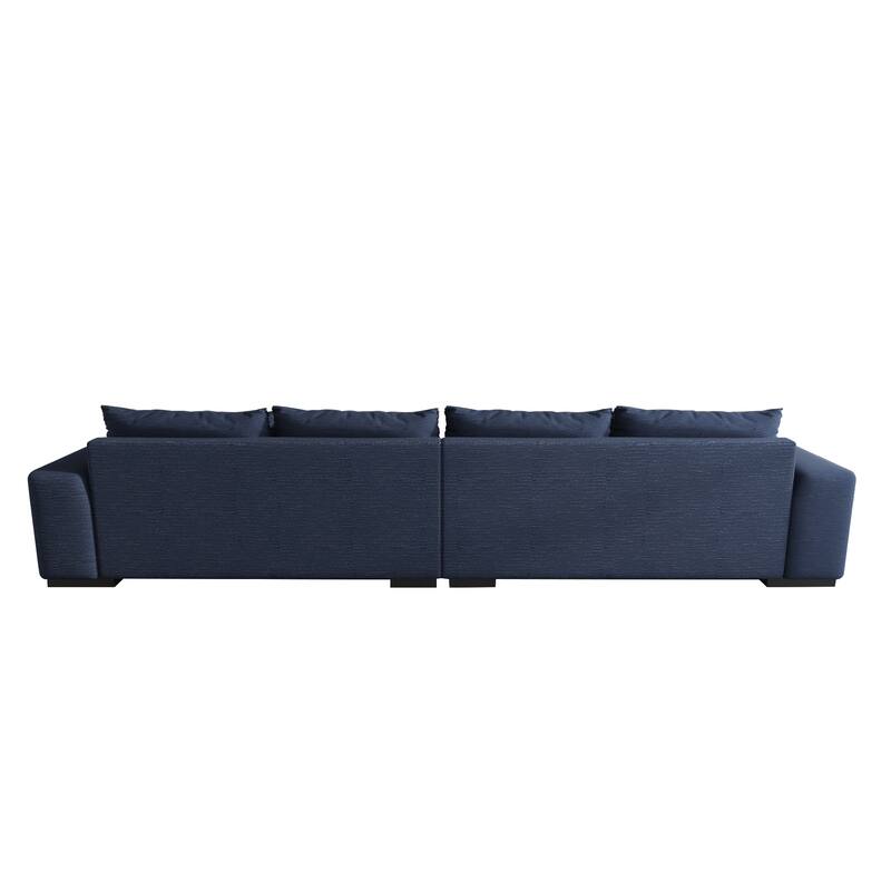 Modern Sectional Sofa with Feather and Down