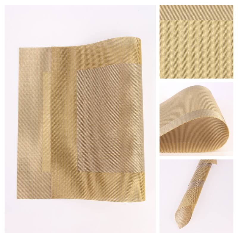 8Pcs Placemats, PVC Placemats for Kitchen Dining Table Decor Washable - 18*12in