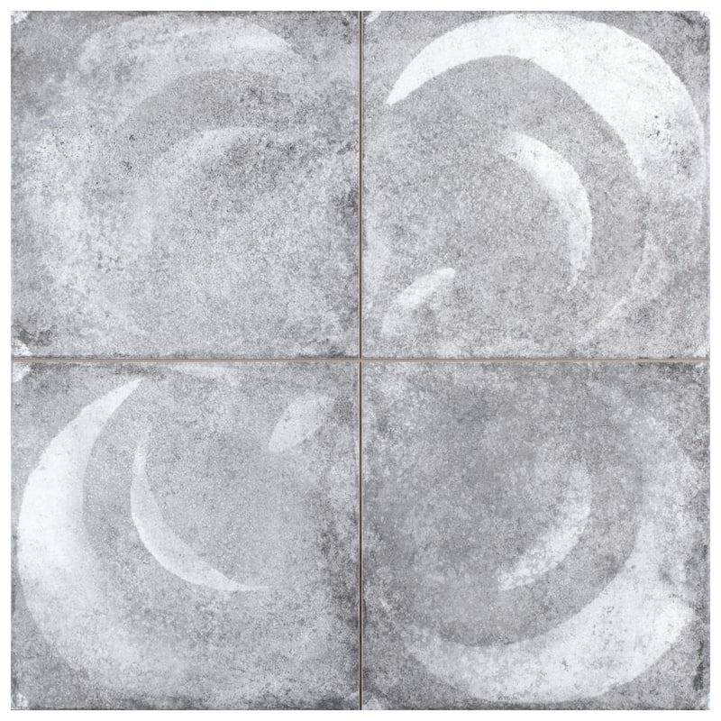 Merola Tile Kings Vendome Gris 17-3/4" x 17-3/4" Porcelain Floor and Wall Tile