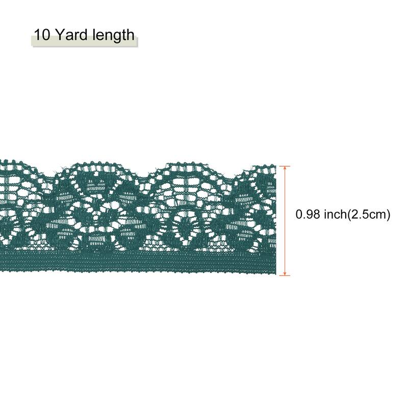 Lace Trim Lace Ribbon for Clothes Fabric Wedding Decoration Gift Wrap - Dark Green