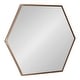 preview thumbnail 17 of 54, Kate and Laurel McNeer Glam Hexagon Framed Wall Mirror 22x25 - Bronze