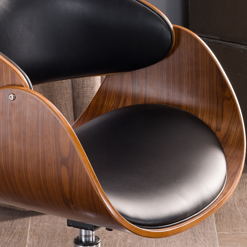 Corvus Mid-century Wood and Metal Adjustable Office Chair