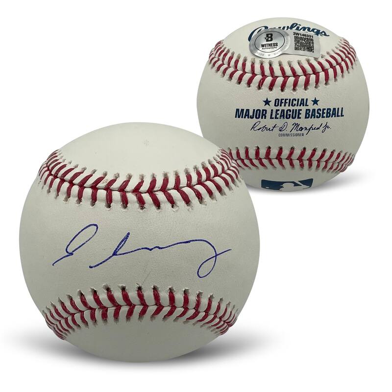 Cristopher Sanchez Philadelphia Phillies Autographed MLB Signed Baseball Beckett COA With UV Display Case - 8' x 11'