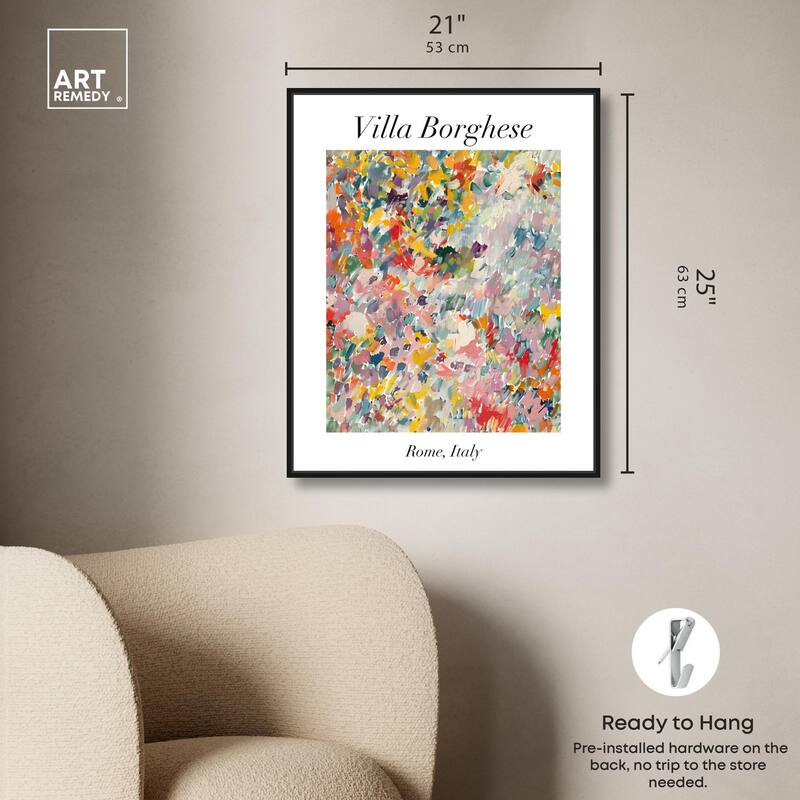 Villa Borghese Canvas by Art Remedy
