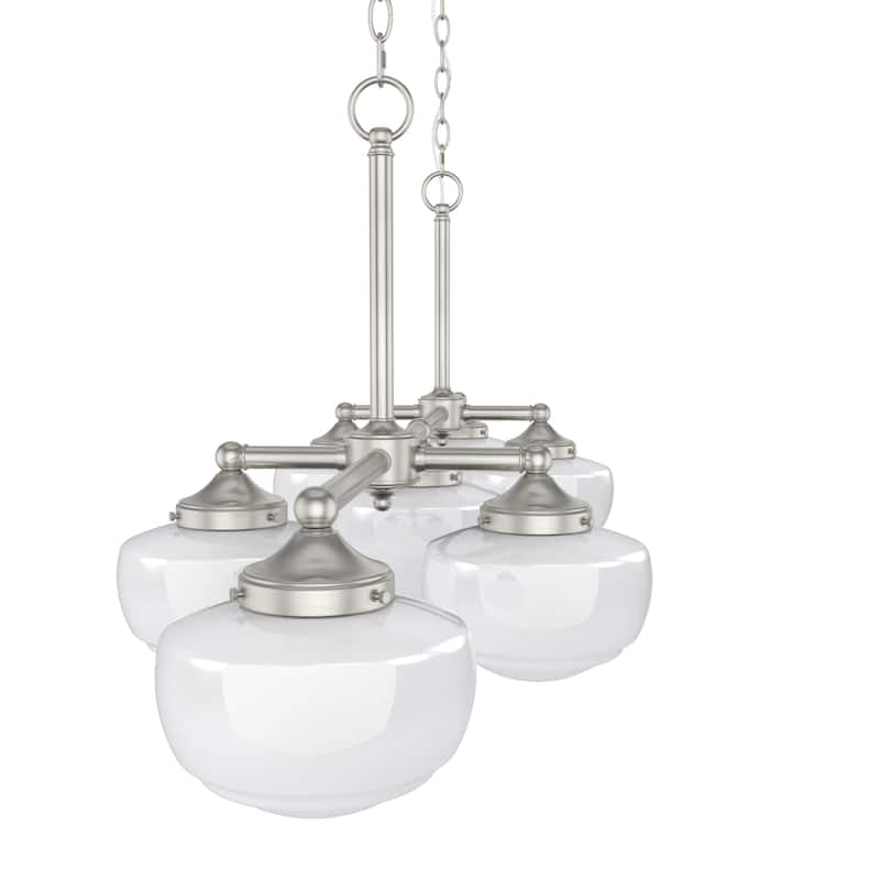 Hunter Saddle Creek Linear Chandelier, Clear Glass, Dining Room Table, Kitchen Island