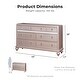 preview thumbnail 4 of 9, Furniture of America Dzhebel Modern 2-Piece Rose Gold Faux Leather Tufted Headboard Kids Panel Bed and Dresser Set