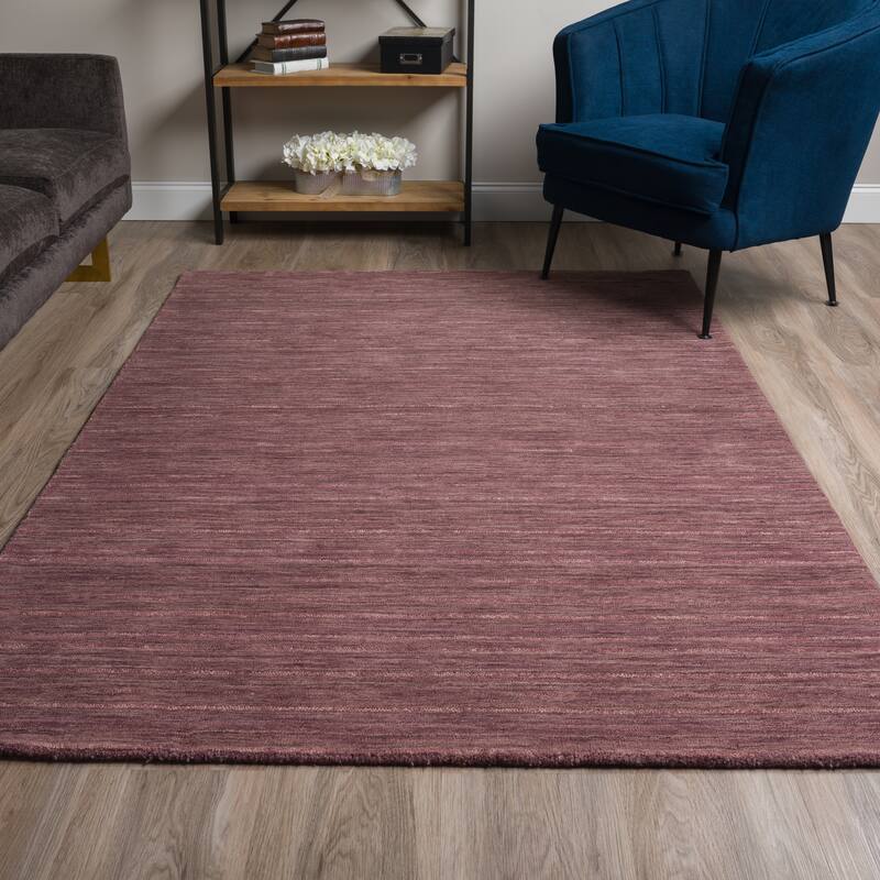 Addison Cooper Multi Shade Solid Wool Area Rug