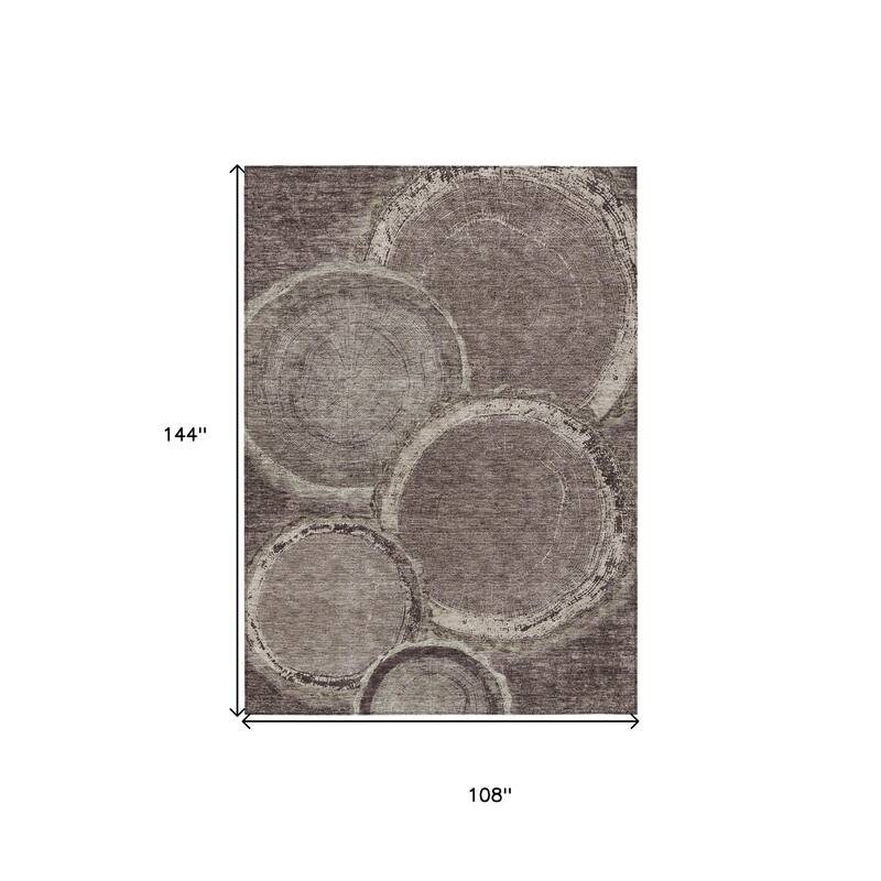 HomeRoots Faux Bois Transitional Rectangle Outdoor Rug