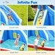 preview thumbnail 5 of 8, Inflatable Water Slide Shark Bounce House Castle without Blower - Multi - 150" x 120" x 96" (L x W x H)