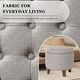 preview thumbnail 19 of 17, Carson Carrington Hare Button-tufted Round Storage Ottoman