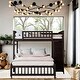 preview thumbnail 2 of 34, Flexible Storage Twin Over Full Bunk Bed Space Solid Staircase, Removable Bottom Bed