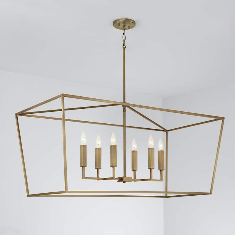 Vincent 8-light Black Iron Hanging Chandelier