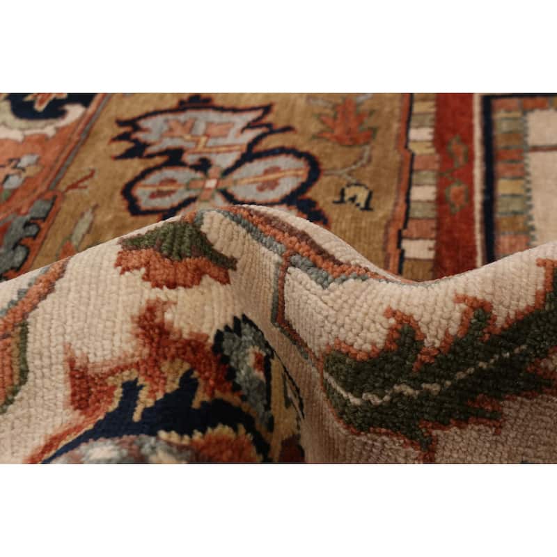 ECARPETGALLERY Hand-knotted Jules Sultane Ivory Wool Rug - 9'10 x 13'9