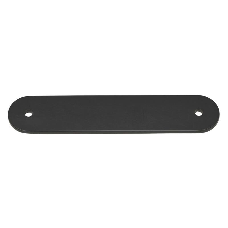 GlideRite 4-3/4 in. Rounded Backplate 3-3/4 in. Center to Center, 5343-96 - Pack of 10 - Matte Black