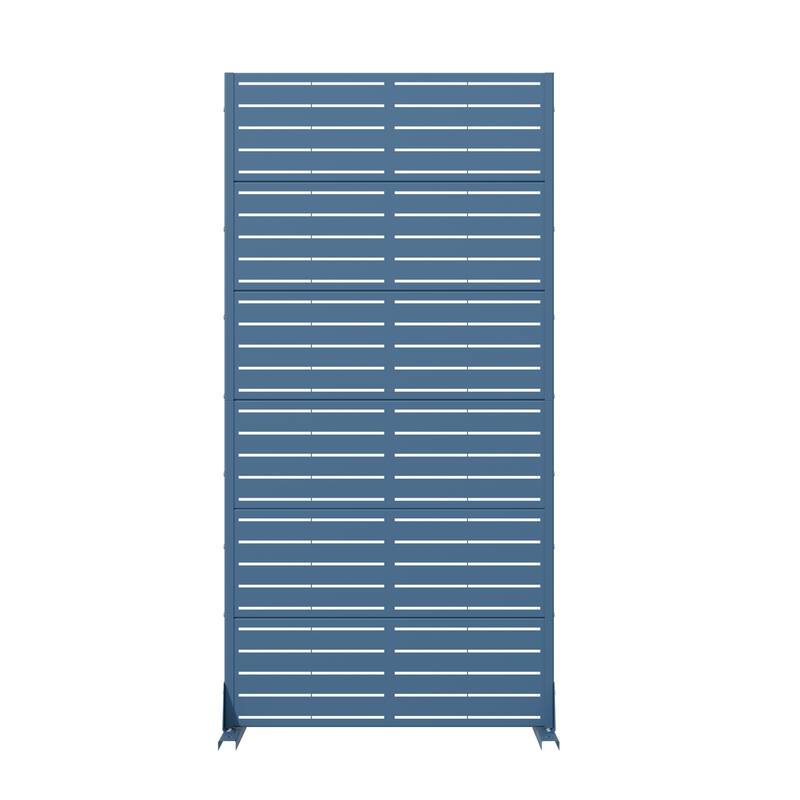 72in Dovelina Outdoor Freestanding Metal Privacy Screen Decorative Garden Fence