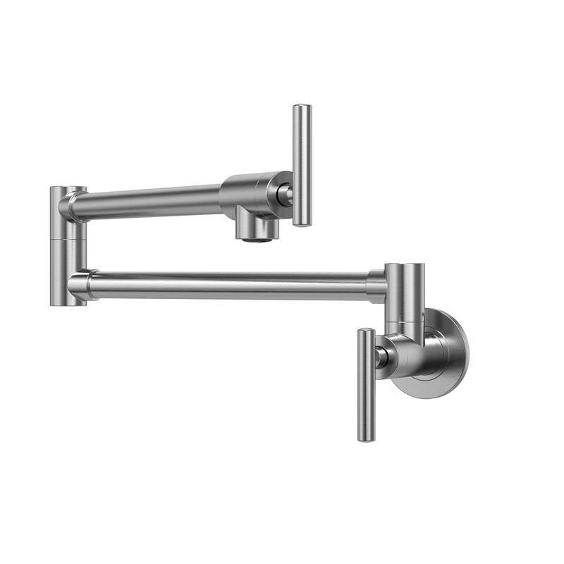 Modern Wall Mounted Pot Filler with Dual Swing Joints
