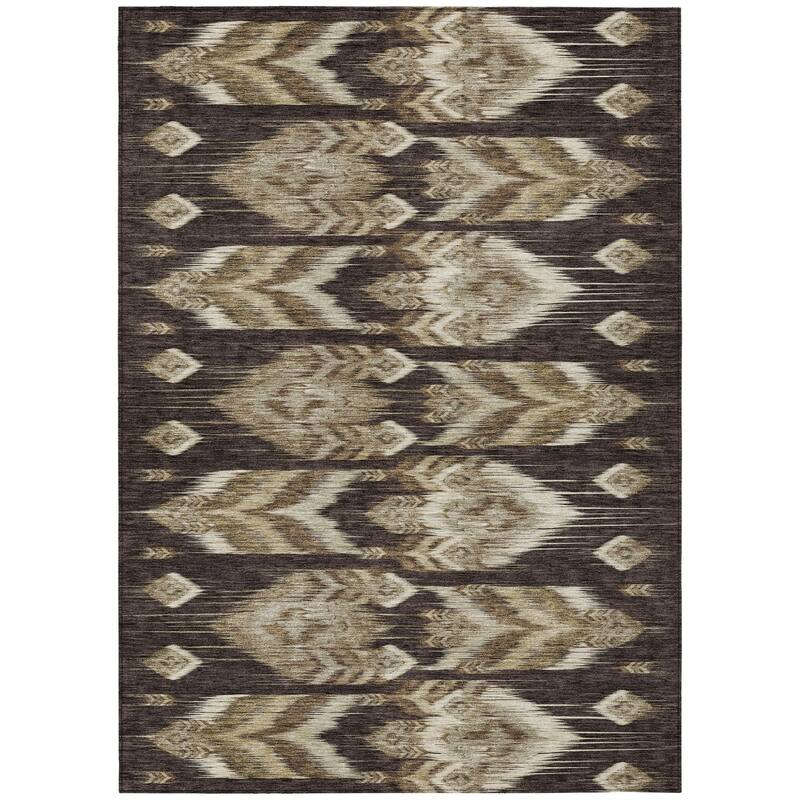 HomeRoots Southwestern Transitional Rectangle Outdoor Rug