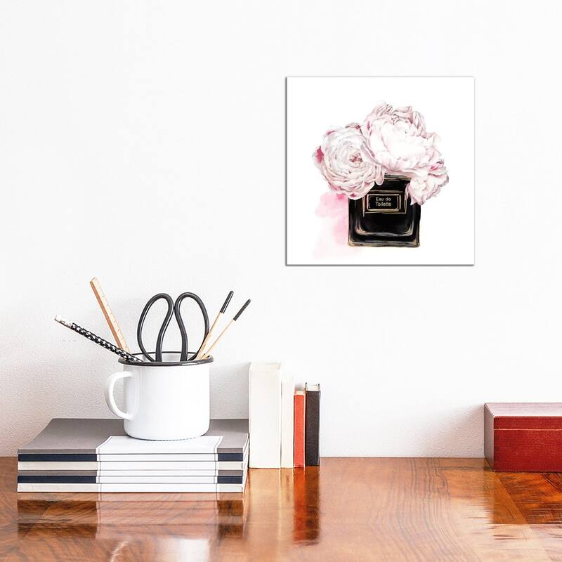 iCanvas "Eau de Toilette Noir " by Eva Watts Canvas Print - 12x12x1.5