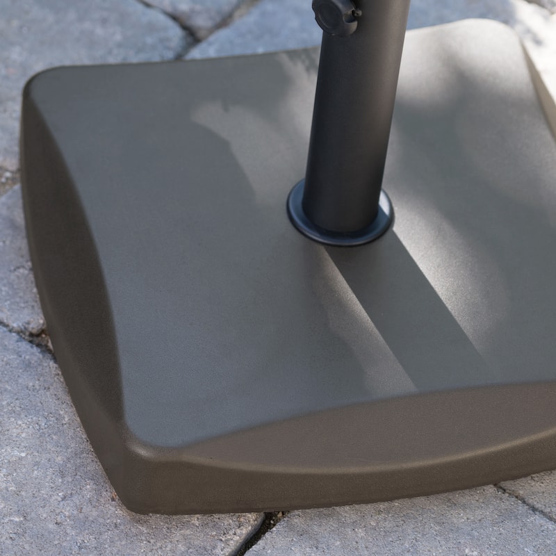 Heavy-Duty 55 lbs Square Umbrella Base with Adjustable Steel Pole