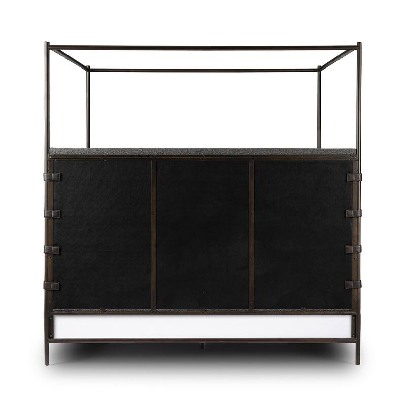 Cooper Canopy Bed-Knoll Charcoal-Queen