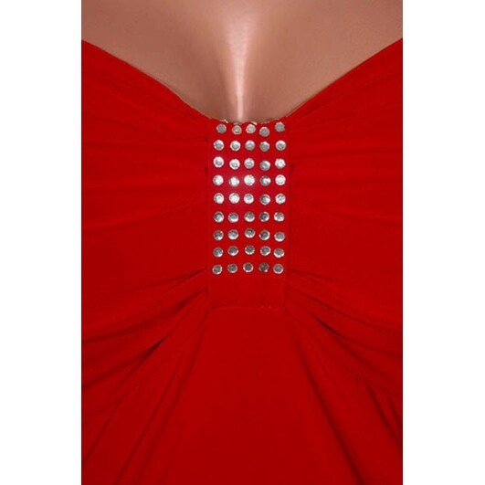 plus size red holiday dress