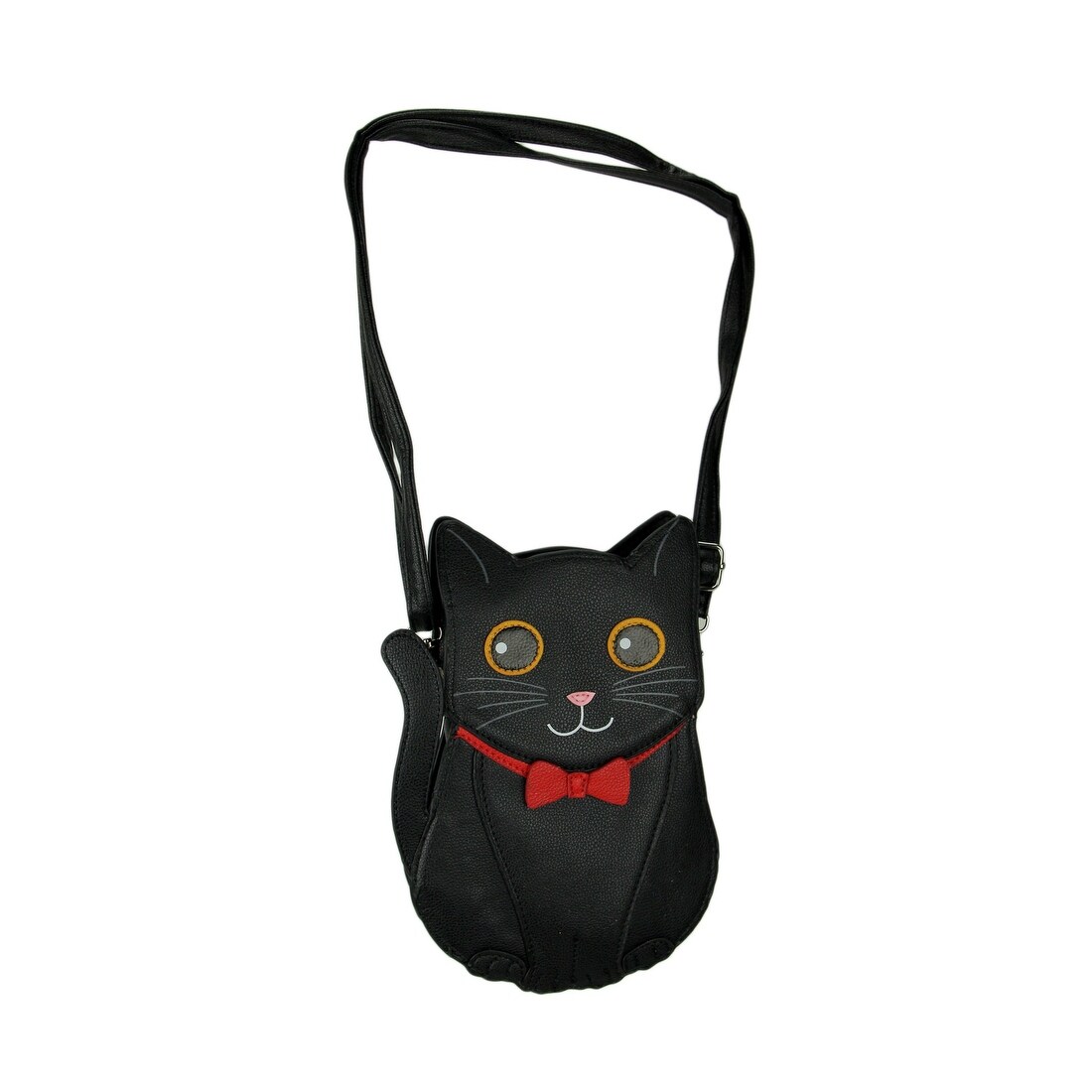 Shop Black Cat In Red Bow Pretty Kitty Crossbody Purse Small On