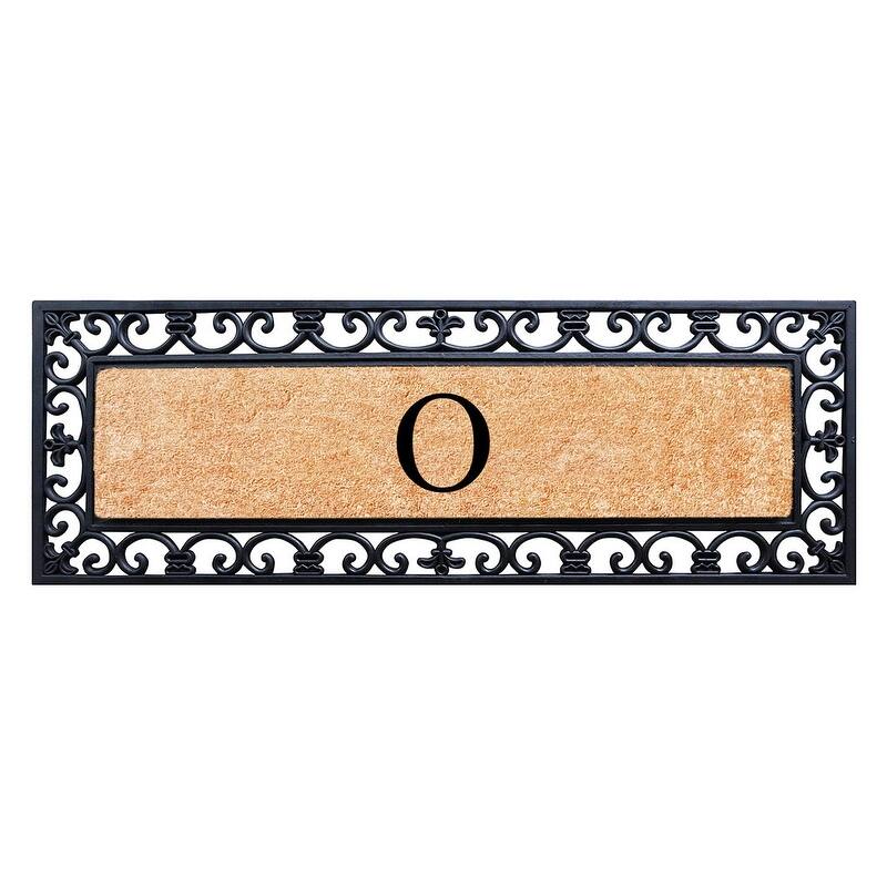 A1HC Exclusive Hand Crafted Myla Monogrammed Entry Doormat, 18" x 48"