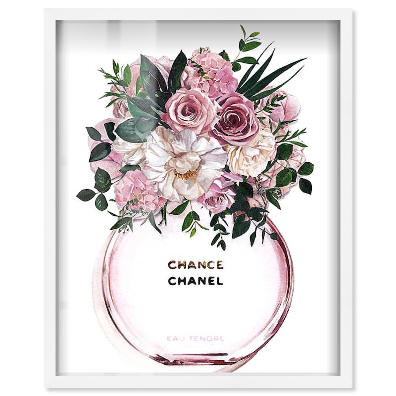 Floral Chance Fragrance Shadowbox by Art Remedy - White - 16" x 20"