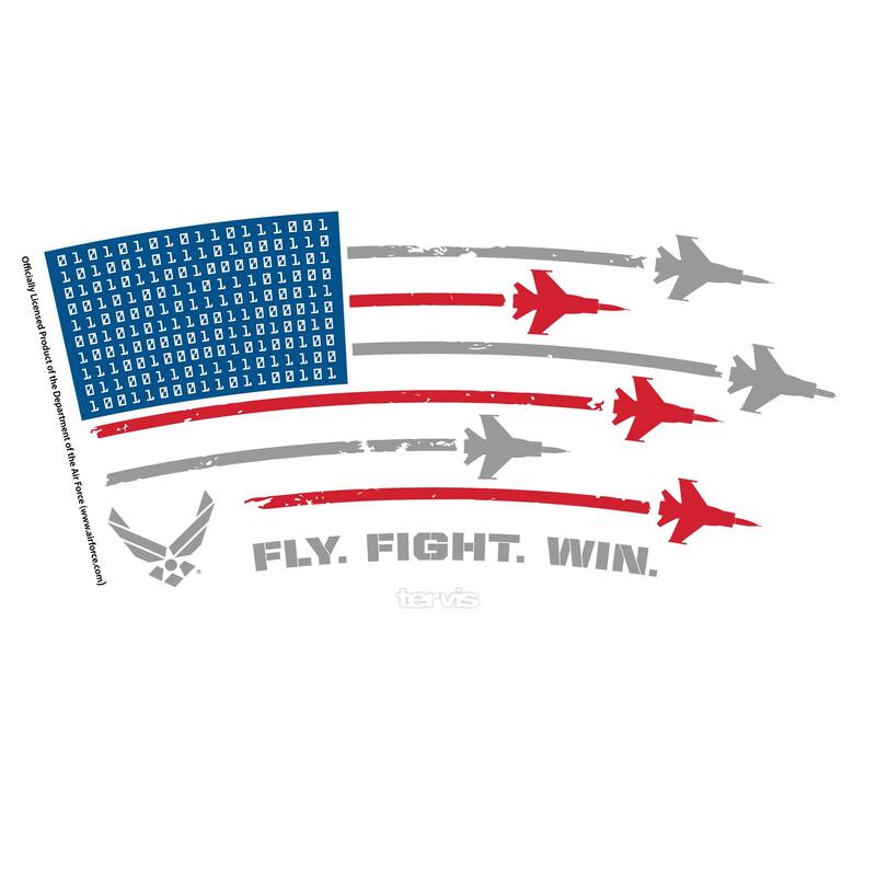 Tervis Air Force Fly Fight Win Made in USA Double Walled Insulated Travel Tumbler, Classic
