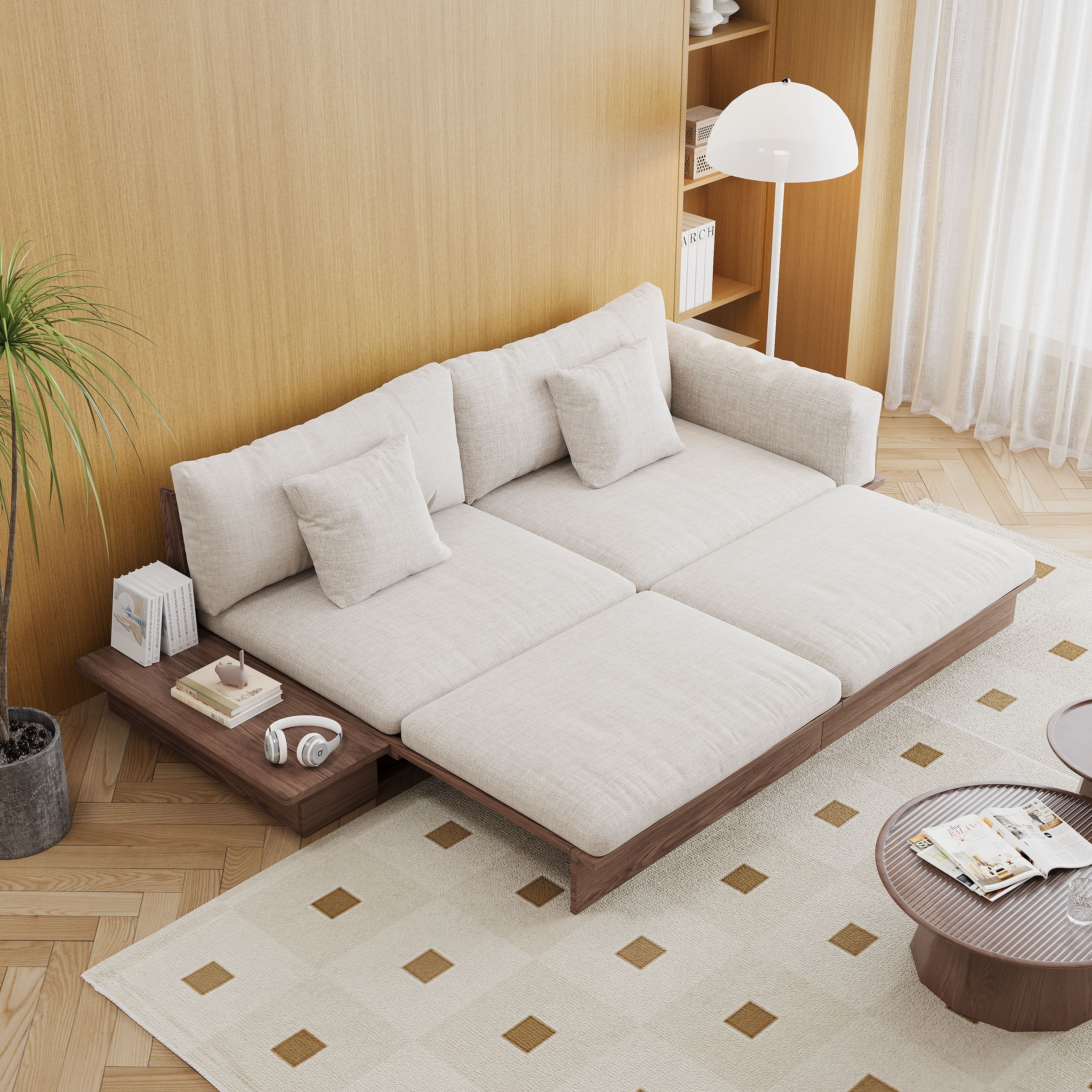 Option Beige with coffee frame