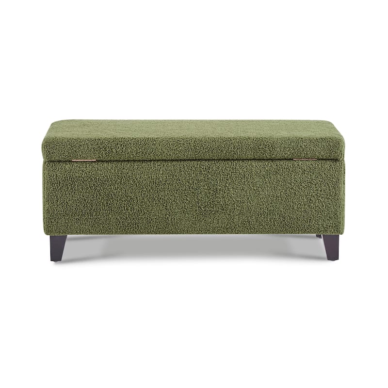 Breanna Floral Upholstered Storage Ottoman by Christopher Knight Home