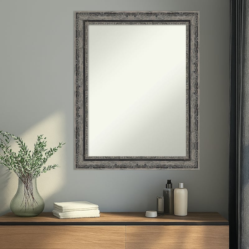 Filigree Non-Beveled Framed Wall Mirror