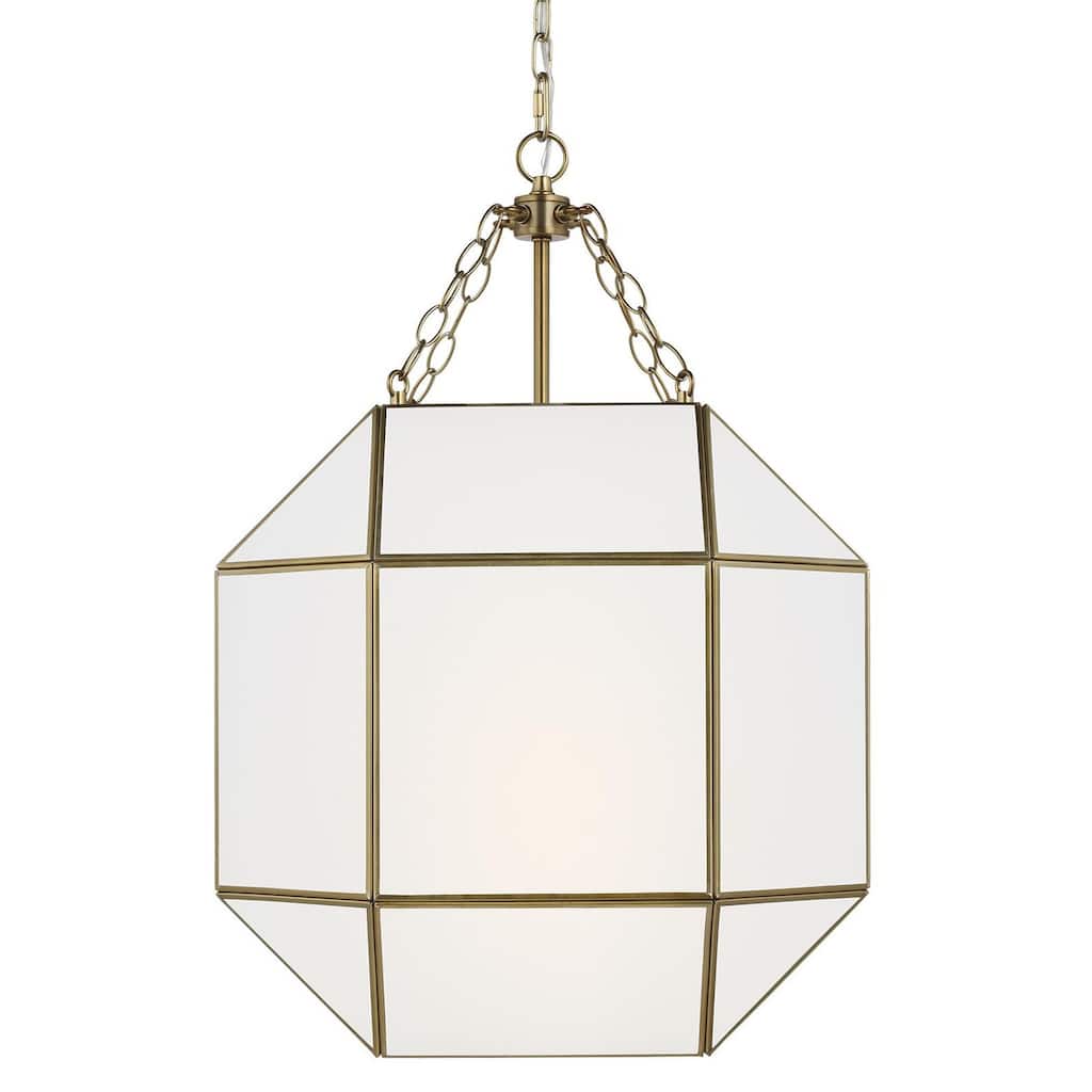 Bellevue Aveyron 3 Light 19" Wide Pendant with Frosted Glass Shade